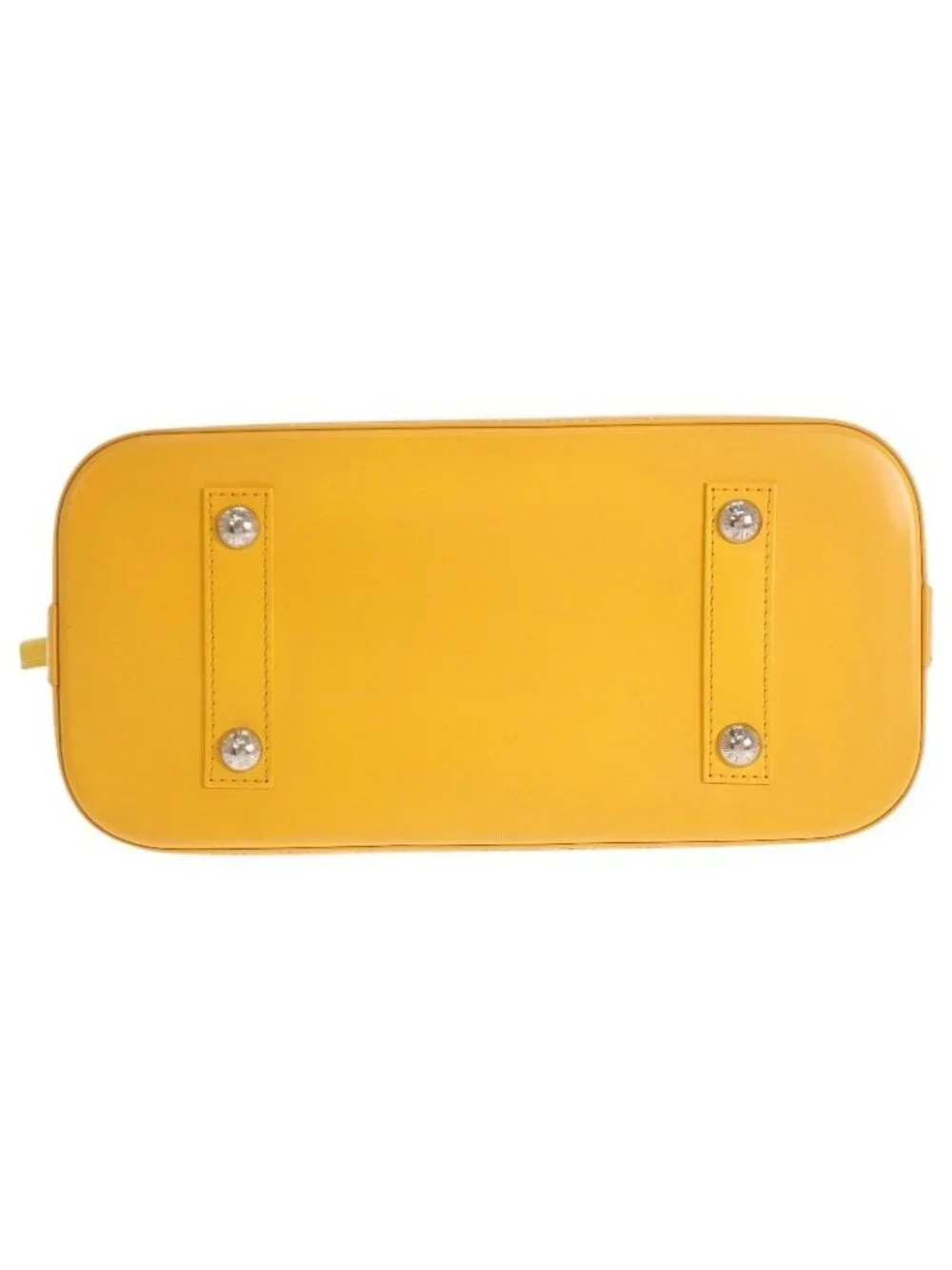 Louis Vuitton Alma PM Epi Handbag Citron Yellow Silver
